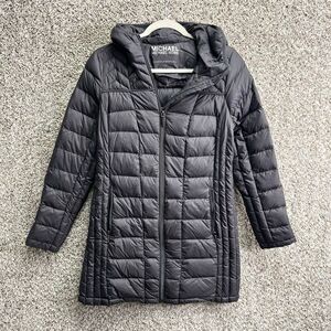 MICHAEL Michael Kors Coat Women’s XS Gray Nylon Packable Down Filled Zip Puffer